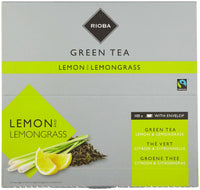 Thumbnail for RIOBA Green Tea Lemon & Lemongrass 100 x 2 grams