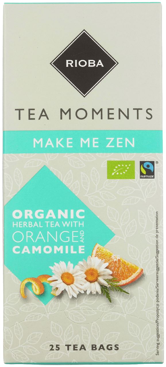 RIOBA Organic Tea 'Make Me Zen' Chamomile & Orange 25 x 1.75 grams