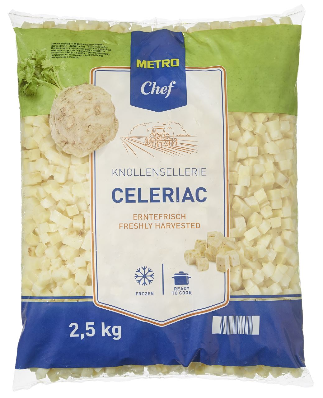 Celeriac cubes 2.5 kg