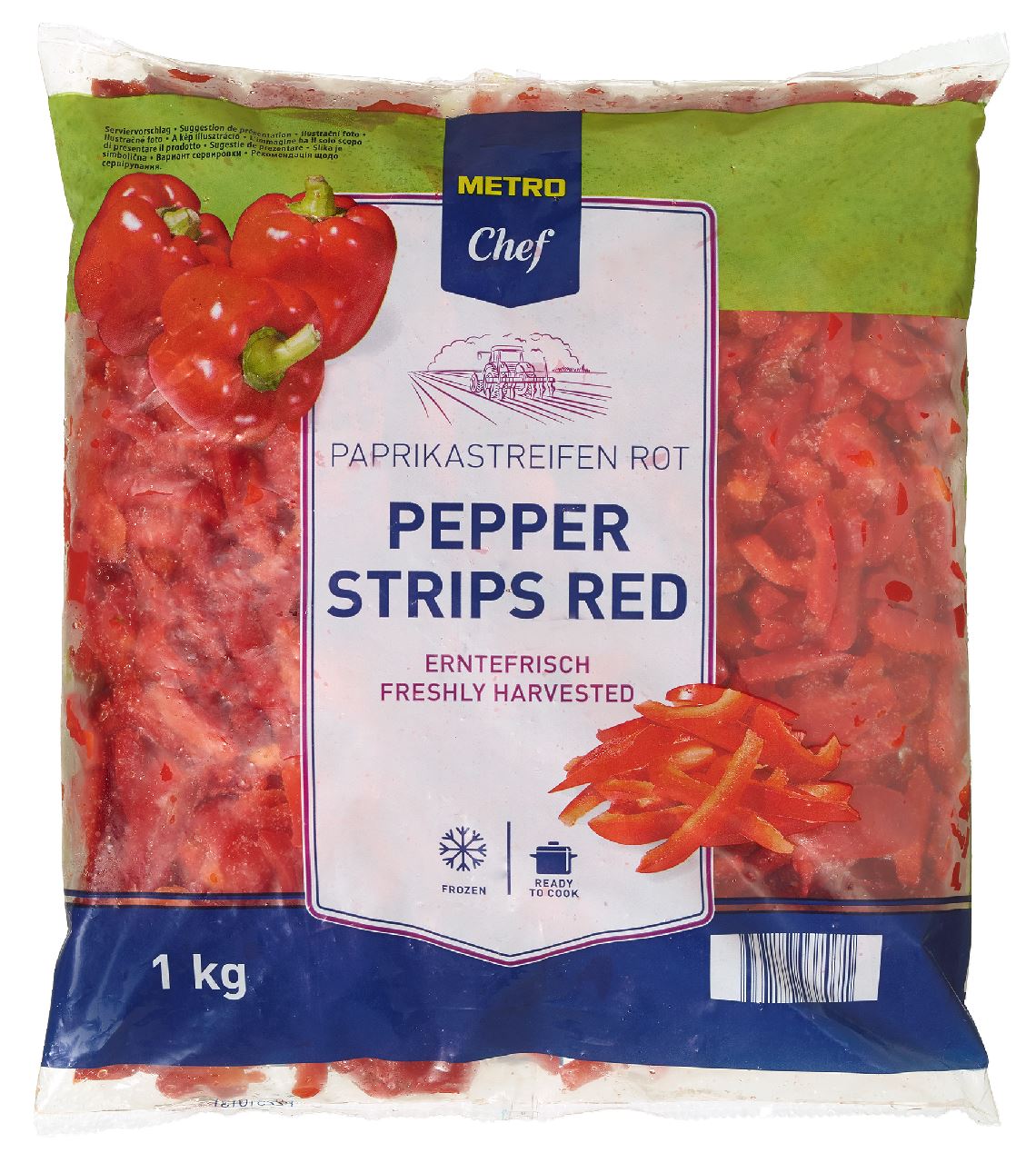 Red pepper strips 1 kg