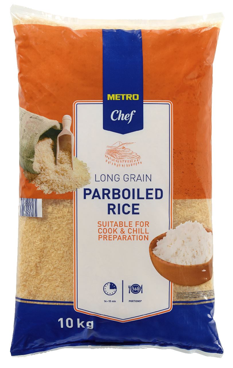 Pre-cooked long grain rice 10 kg