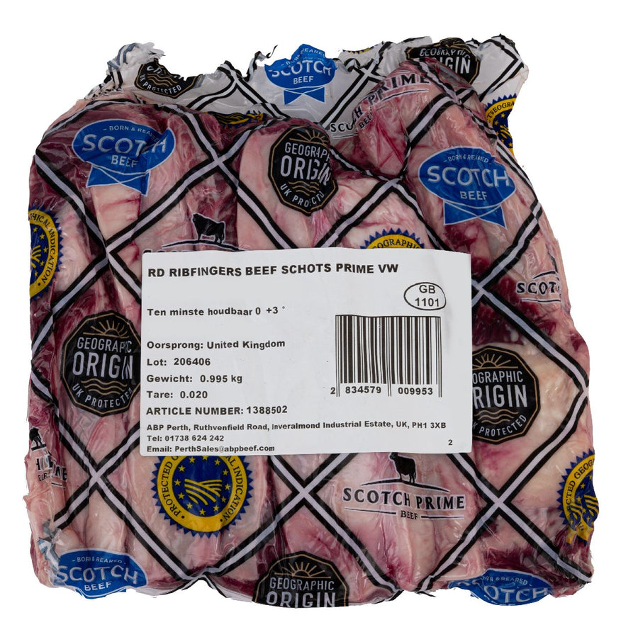 Ibérico Pork rib fingers frozen 1 kg