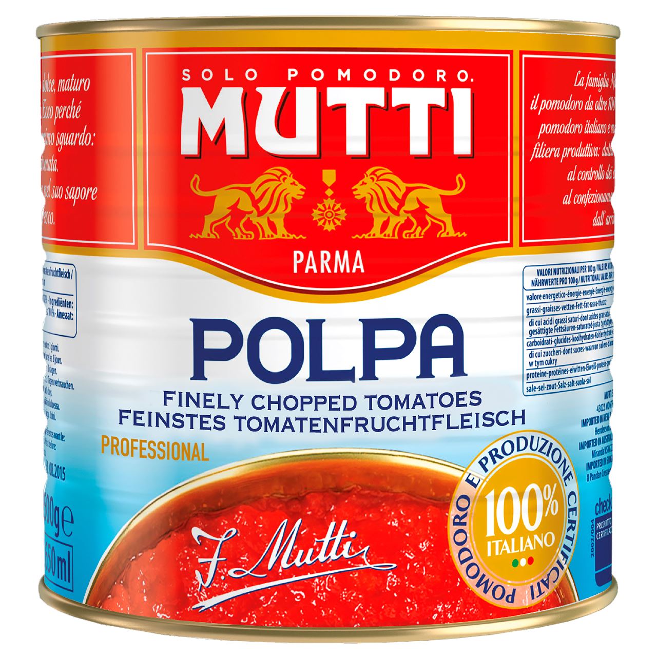 Mutti Tomato Pulp 2.5 kg