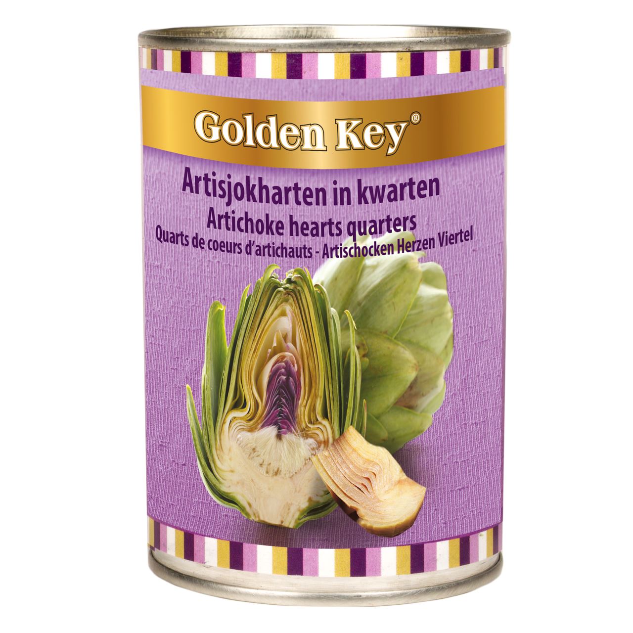 Golden Key Artichoke hearts in quarters 390g