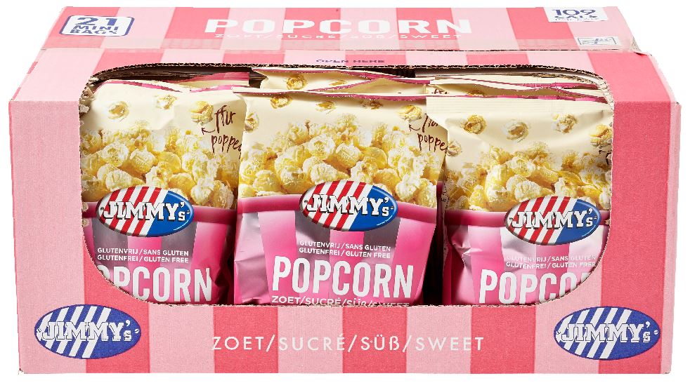 JIMMY's Popcorn mini sweet 21 bags 540 g