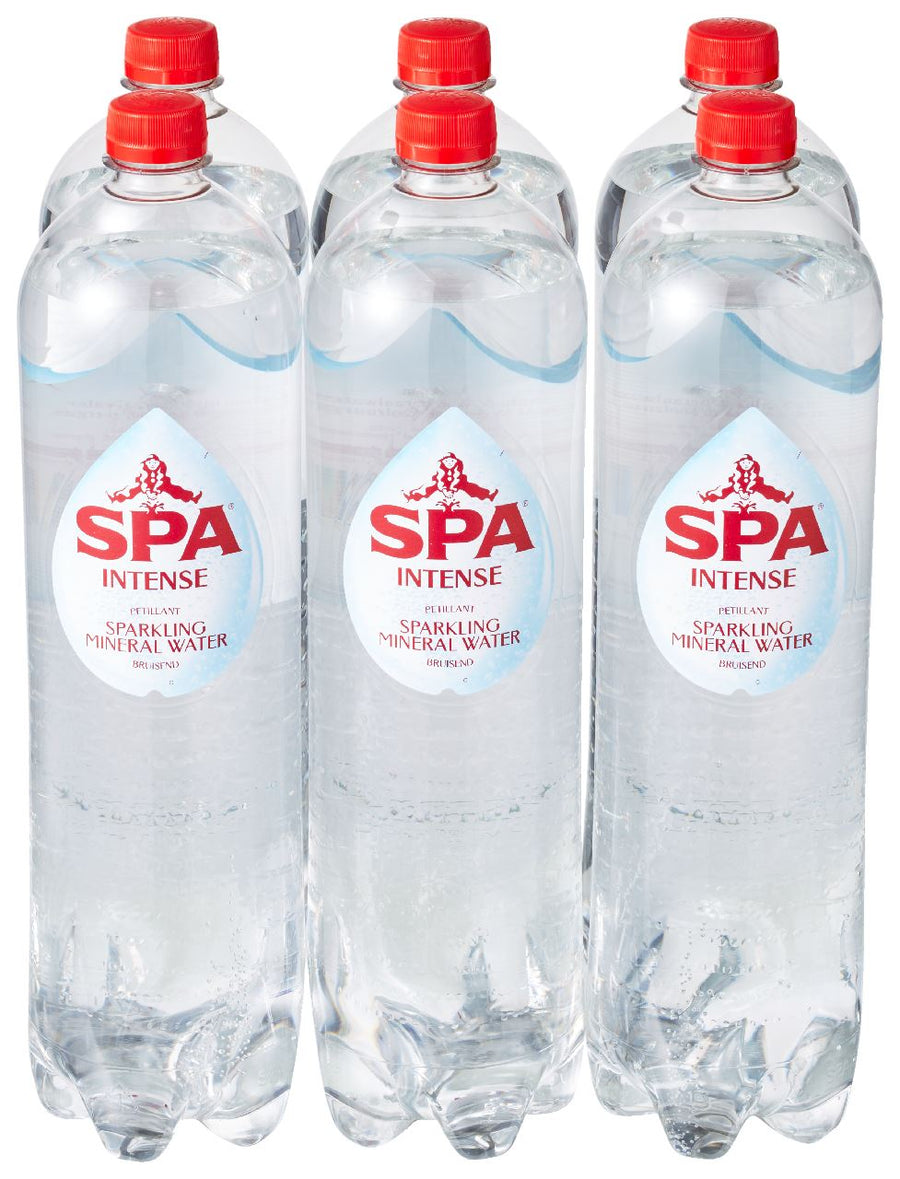 SPA Intense Sparkling Natural Mineral Water 6 x 1.5 l