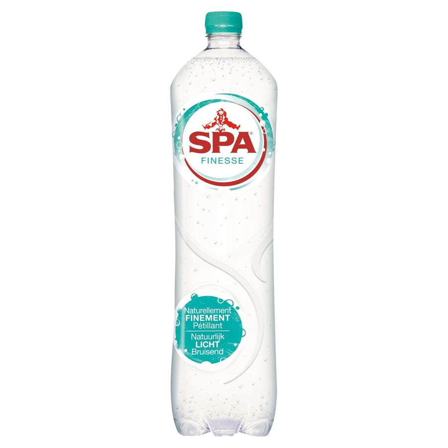 SPA Finesse Natural Light Sparkling Mineral Water 6 x 1.5 l