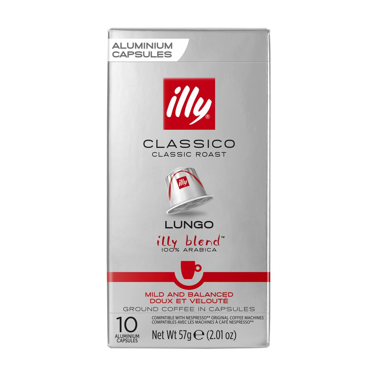 illy Lungo Classico Coffee cups 10 pieces 57 g