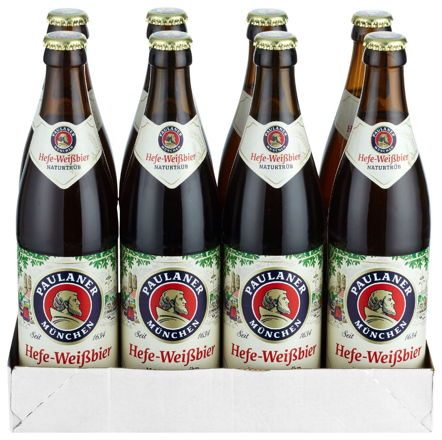Paulaner Hefe-Weiss Beer Bottle 8 x 50 cl