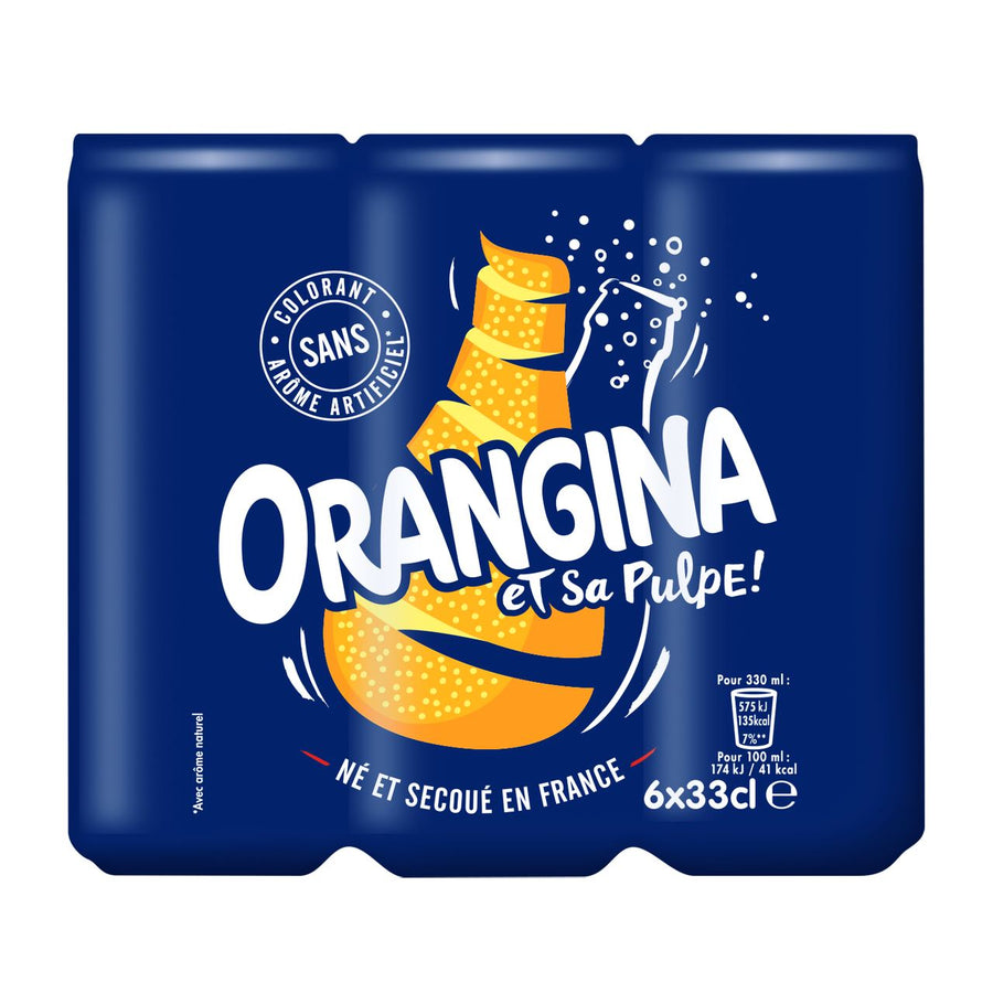 Orangina can 6 x 33 cl
