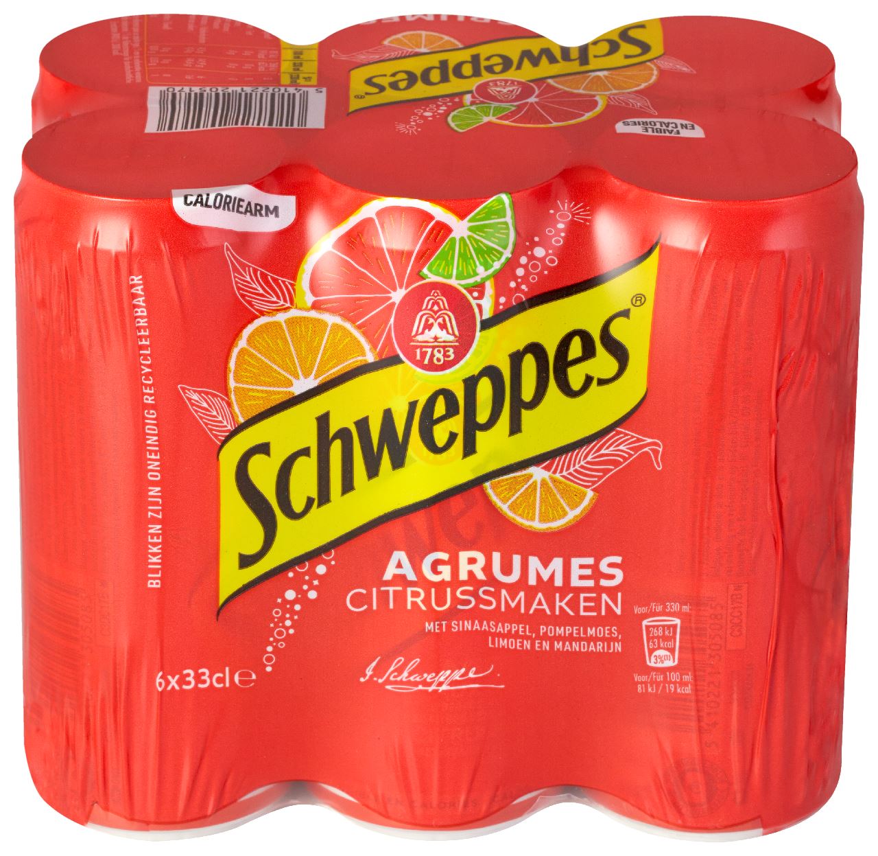 Schweppes Citrus flavors 6 x 33 cl
