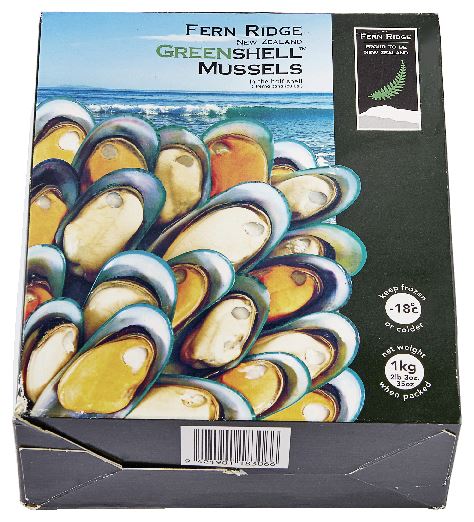 Fern Ridge Greenshell Mussels 1 kg