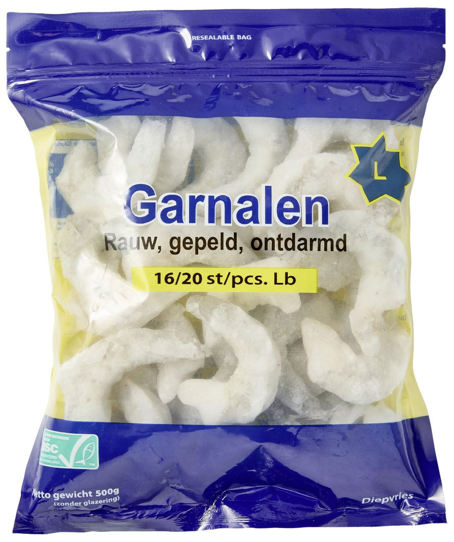 Shrimp Raw Peeled Deveined frozen 16/20 500 g