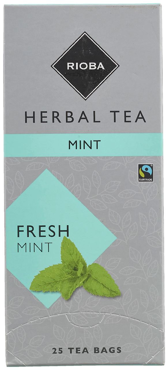RIOBA Pure mint tea fair trade 25 x 1.5 grams