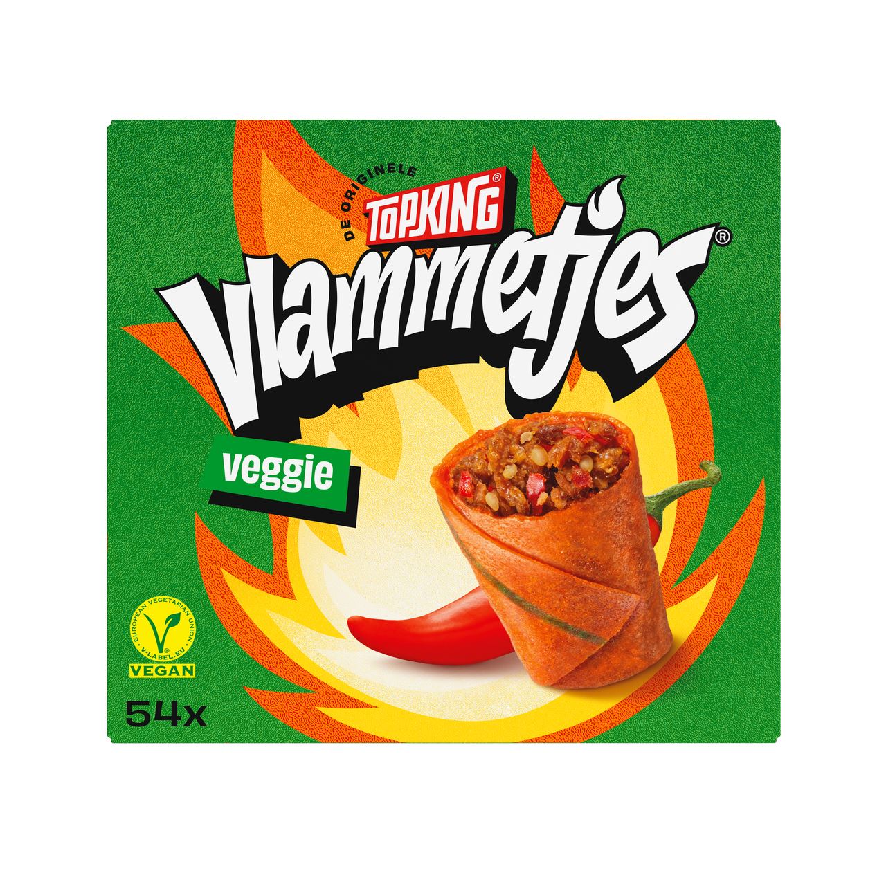 Topking Vlammetjes® Veggie 54 x 17 g