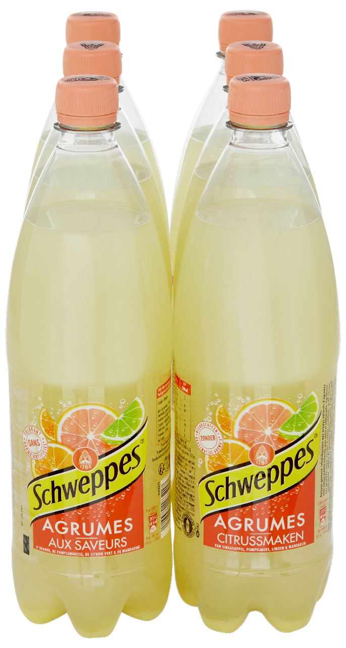 Schweppes Agrumes PET 6 x 1 liter
