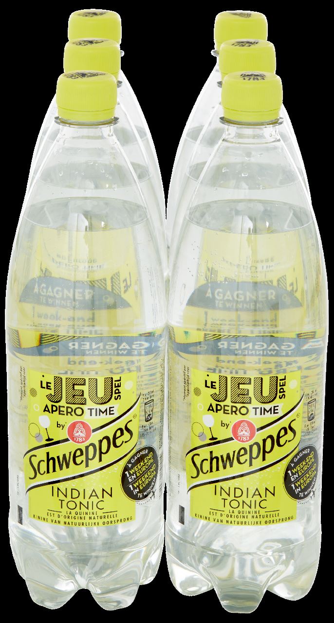 Schweppes Indian tonic PET 6 x 1 liter