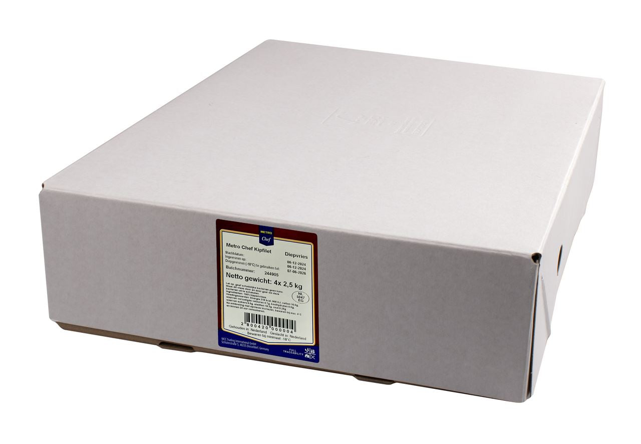 Frozen chicken fillet 4 x 2.5 kg