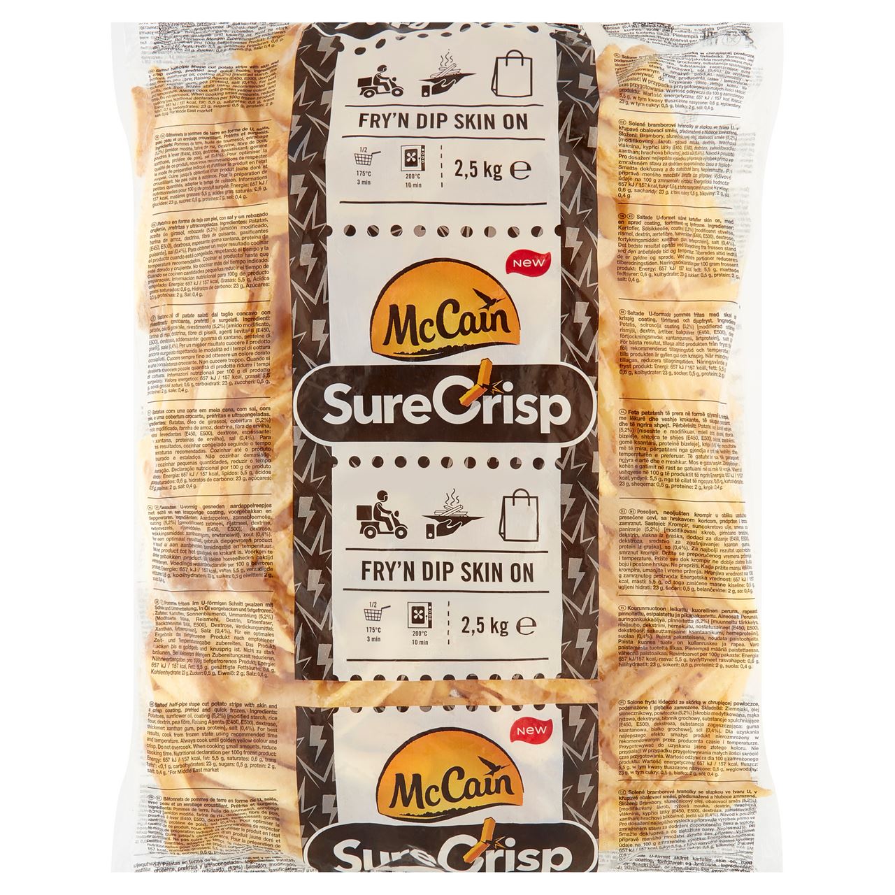 McCain SureCrisp Fry'n Dip Skin On 2.5 kg