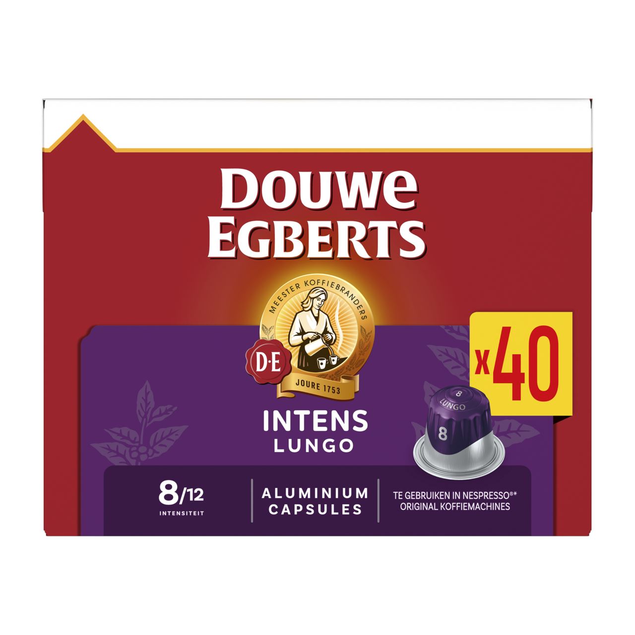 Douwe EGBERTS Lungo 8 Intense 40 capsules 204 g