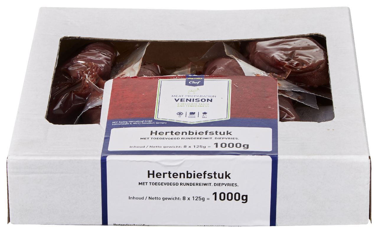 Frozen Wild Venison Steak 8 x 125 grams