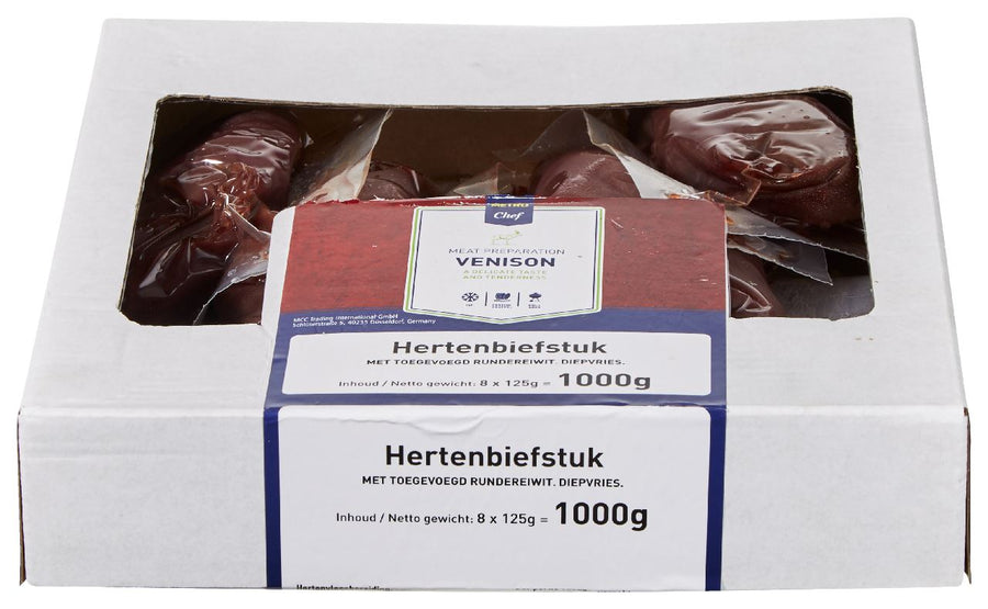 Frozen Wild Venison Steak 8 x 125 grams