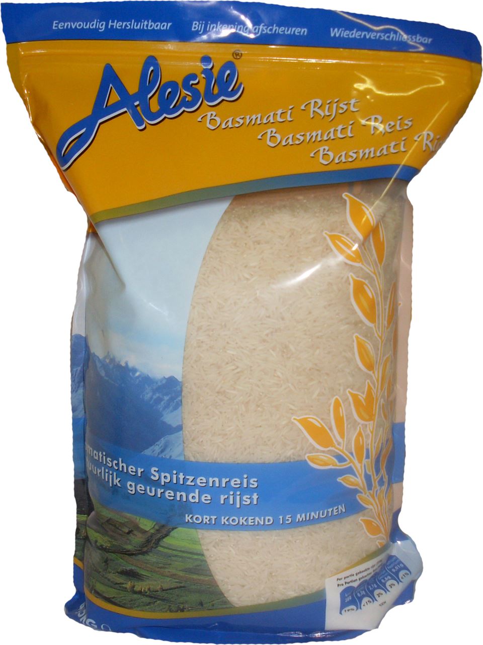 Alesie Basmati rice 4.5 kg