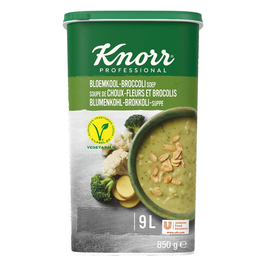 Knorr Professional Classic Cauliflower-Broccoli Soup Powder yield 9L 850 g