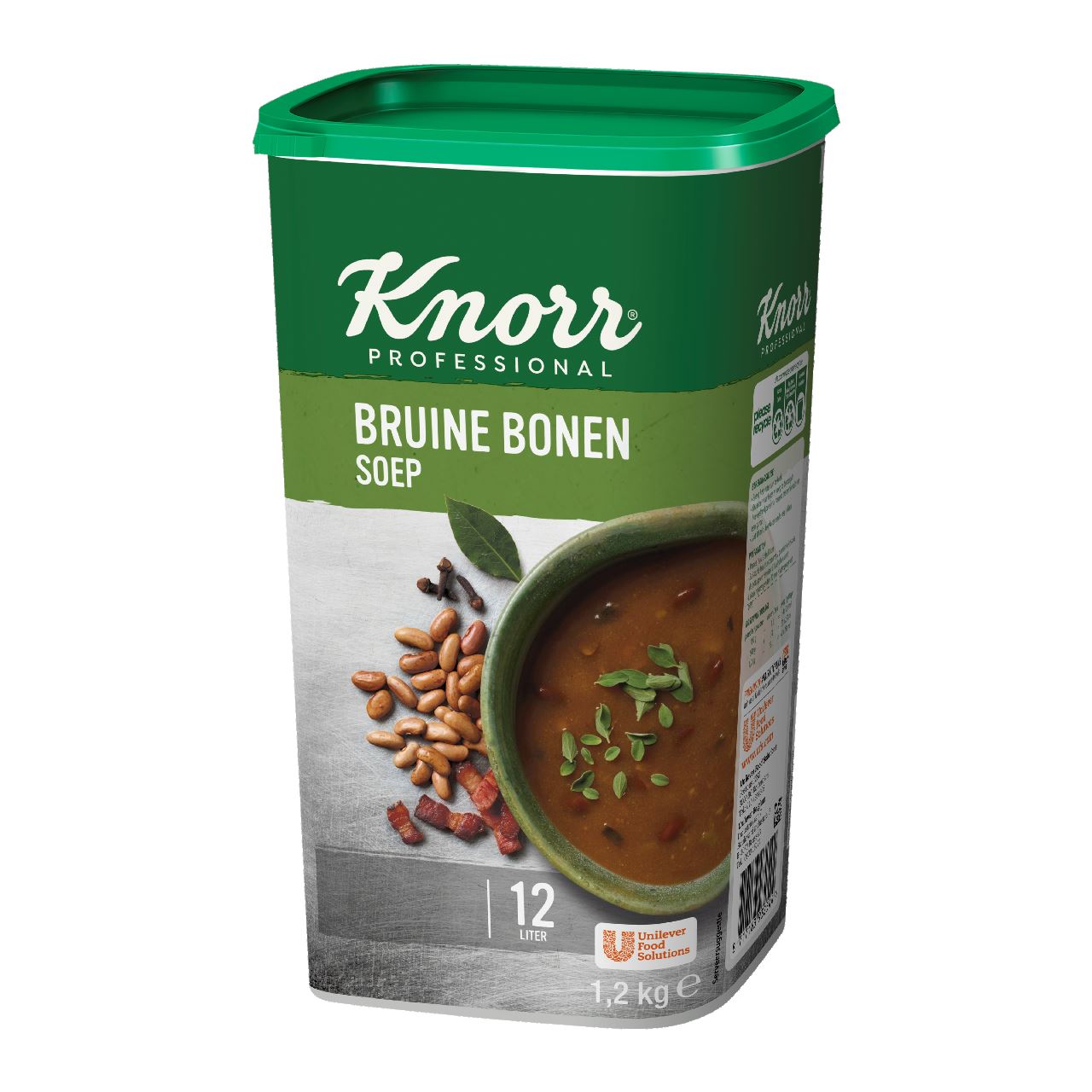 Knorr Professional Classic Brown Bean Soup Powder yield 12L 1.2 kg