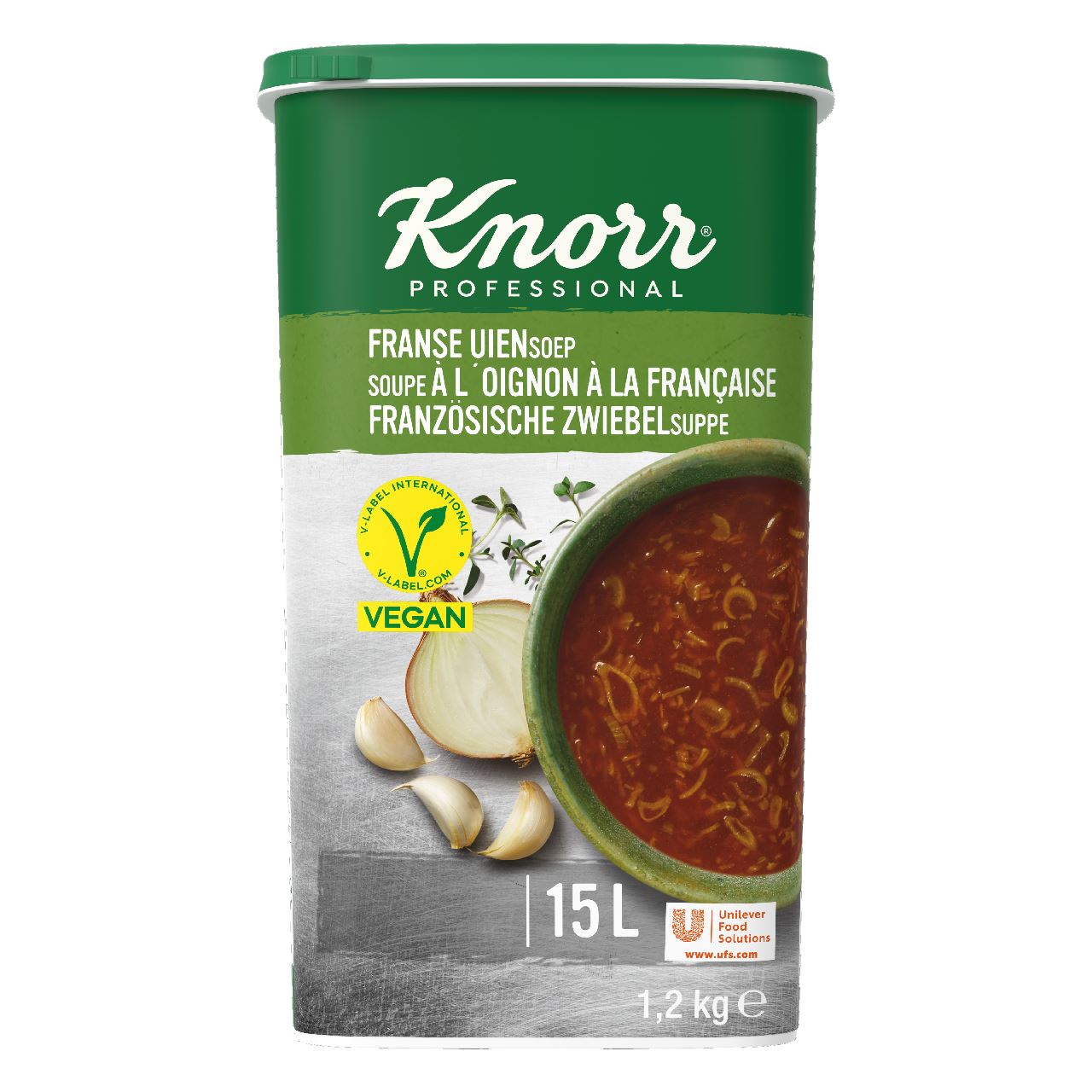Knorr Professional Classic French Onion Soup Powder yield 15L 1.2 kg