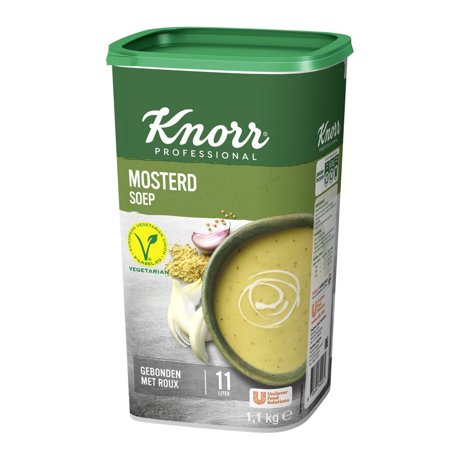 Knorr Professional Classic Mustard Soup Powder yield 11L 1.1 kg