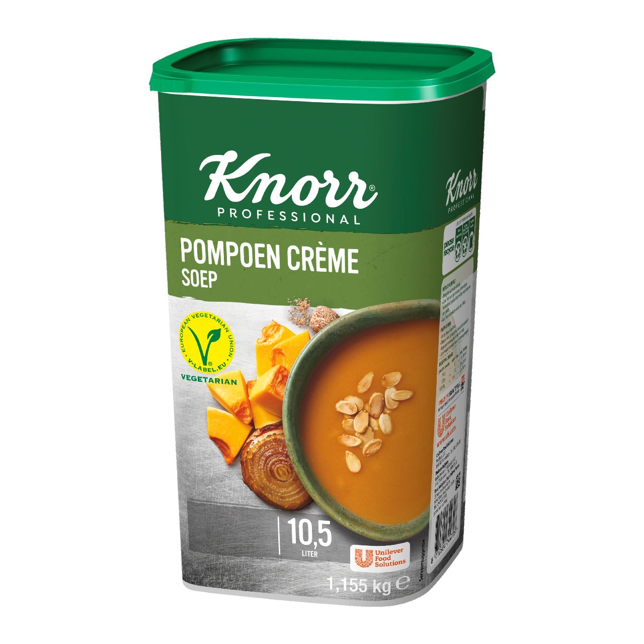 Knorr Professional Classic Pumpkin Cream Soup Powder yield 10.5L 1.155 kg