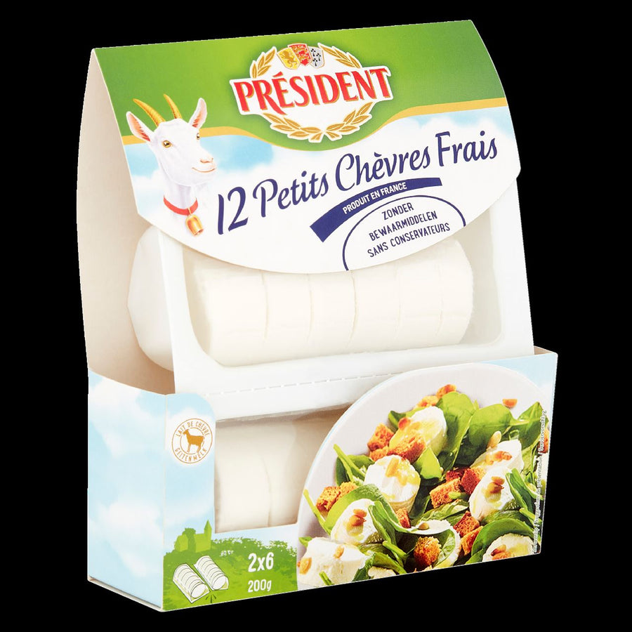 President Petits Chèvres Frais 12 Pieces 200 g