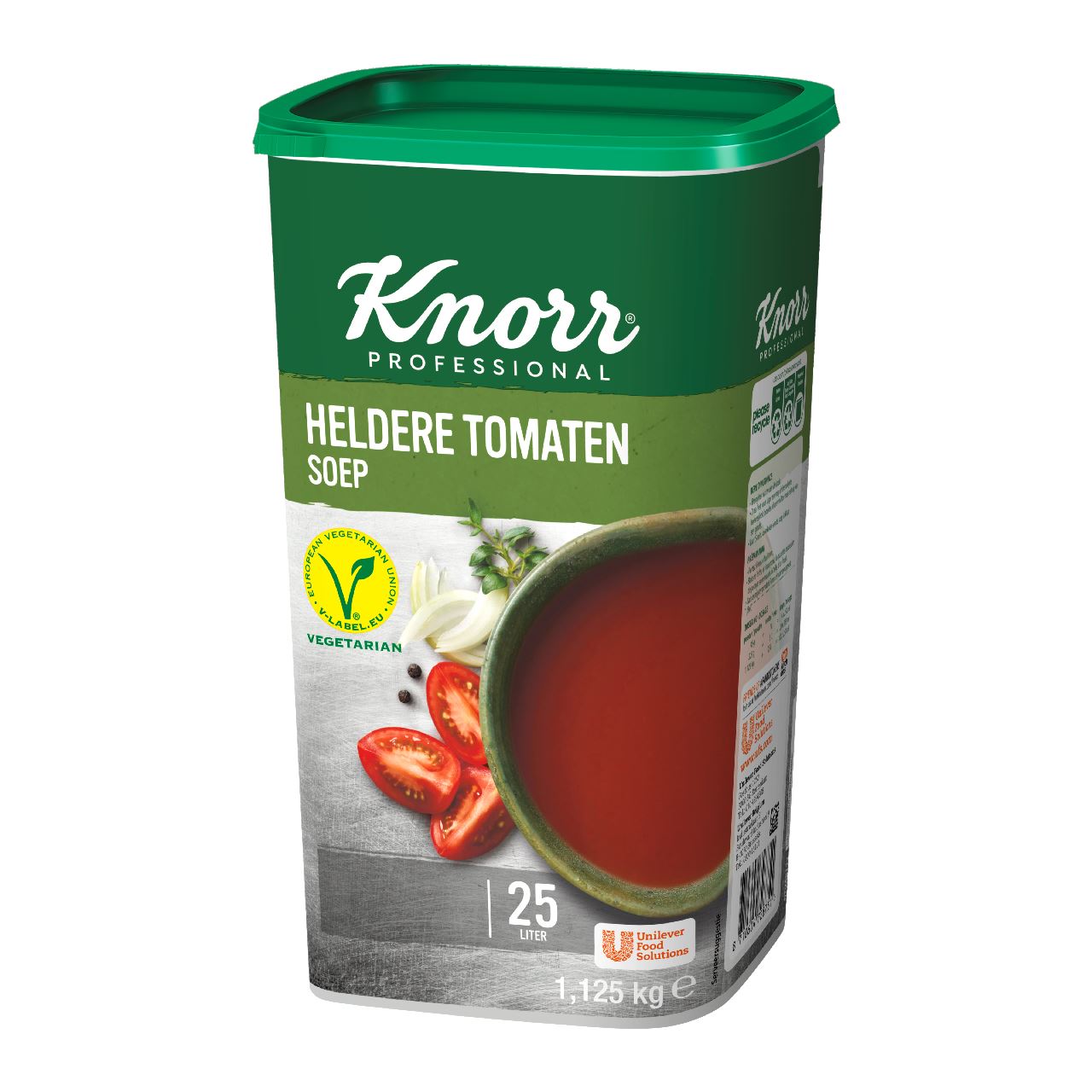 Knorr Professional Classic Clear Tomato Soup Powder yield 25L 1.125 kg
