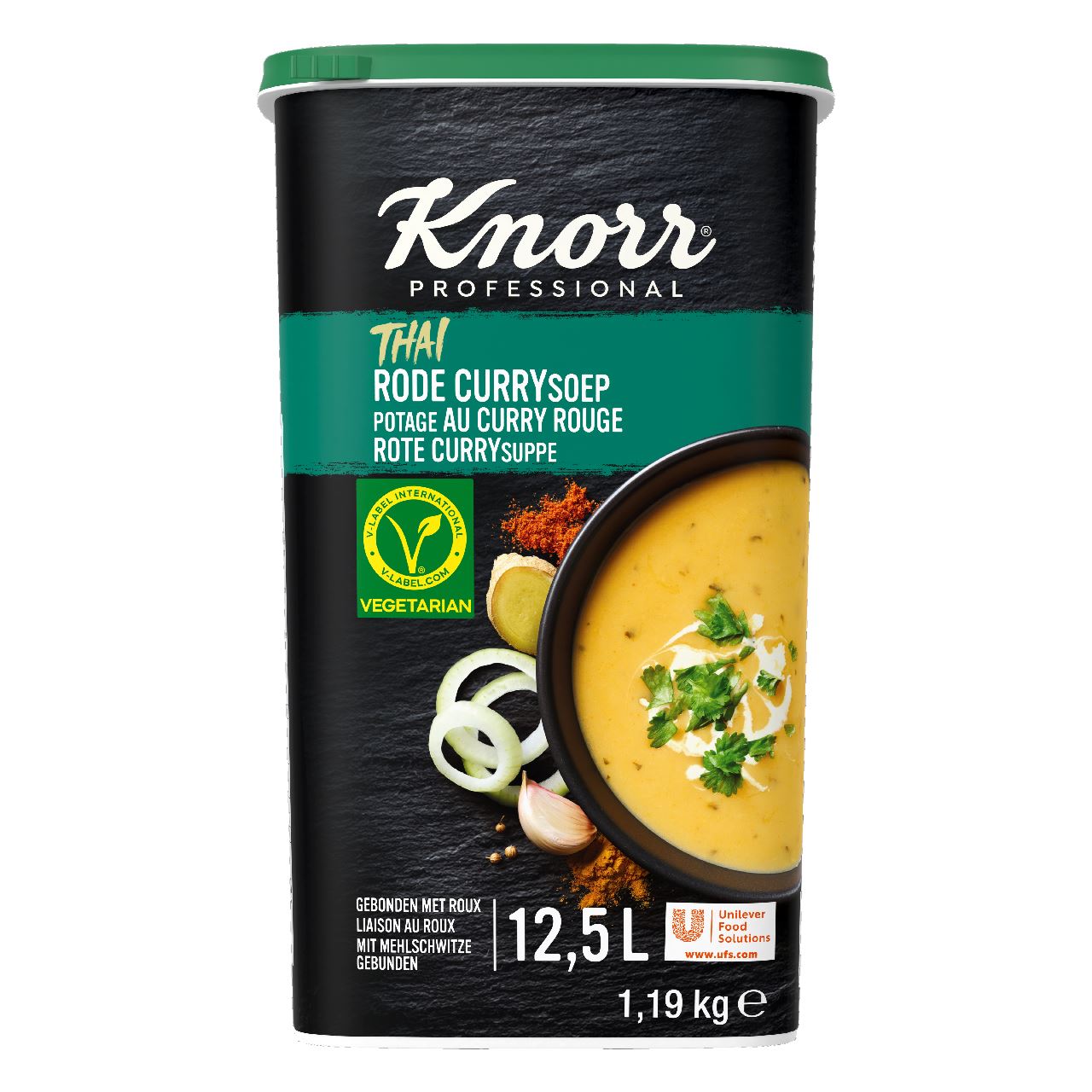 Knorr Professional World Thai Red Curry Soup Powder yield 12.5L 1.19 kg
