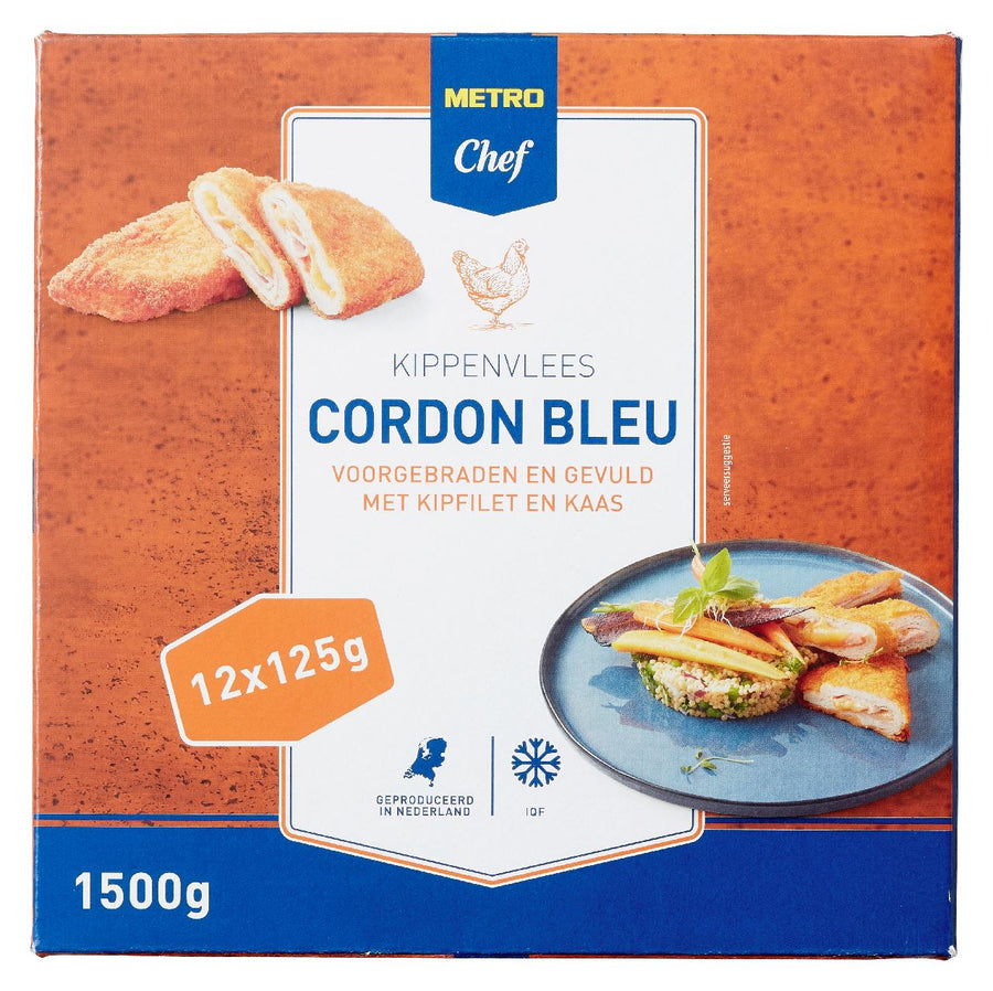 Cordon Bleu chicken frozen 12 x 125 g