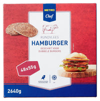 Thumbnail for Hamburger beef frozen 48 x 55 g