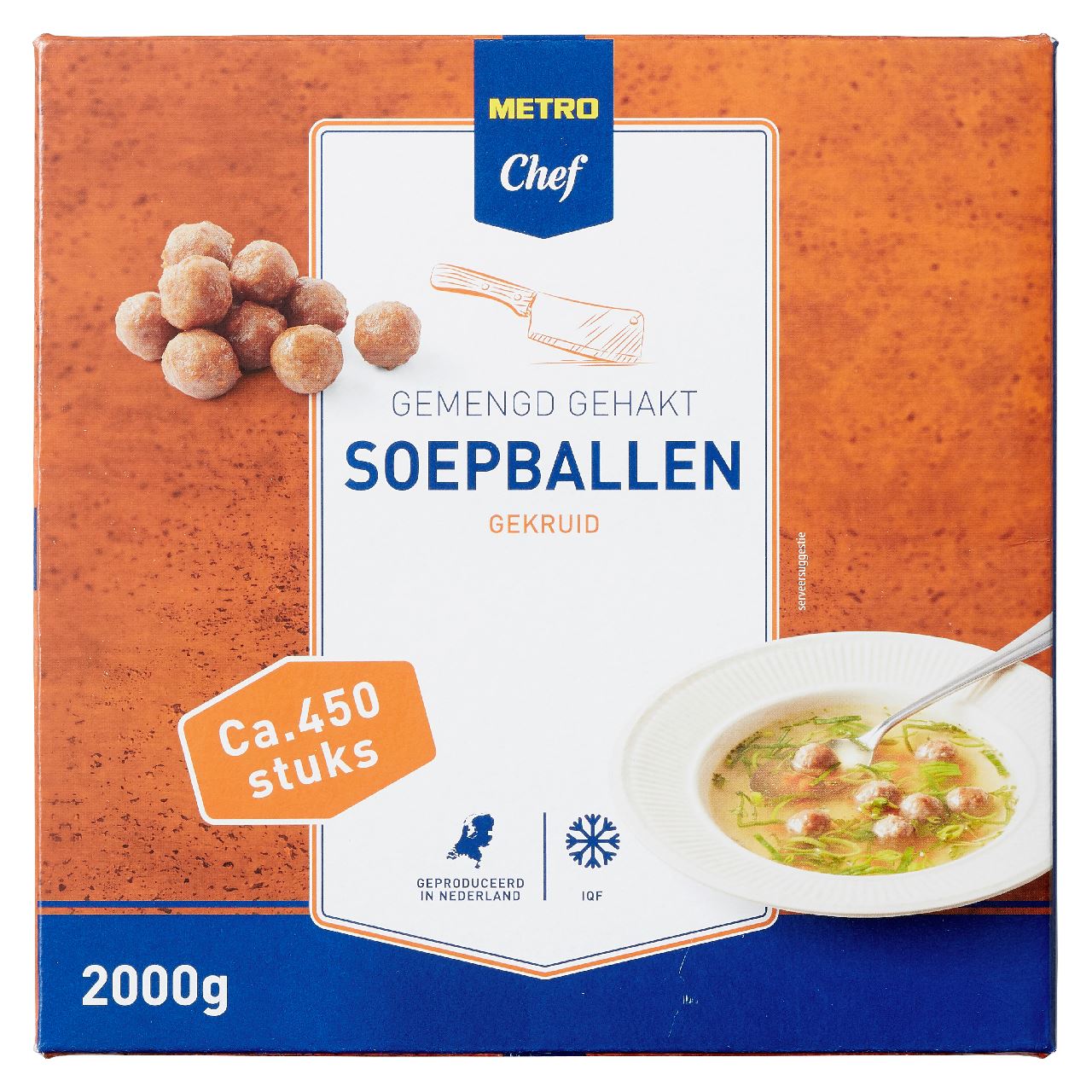 Soup balls mixed minced meat frozen 450 pieces 2 kg