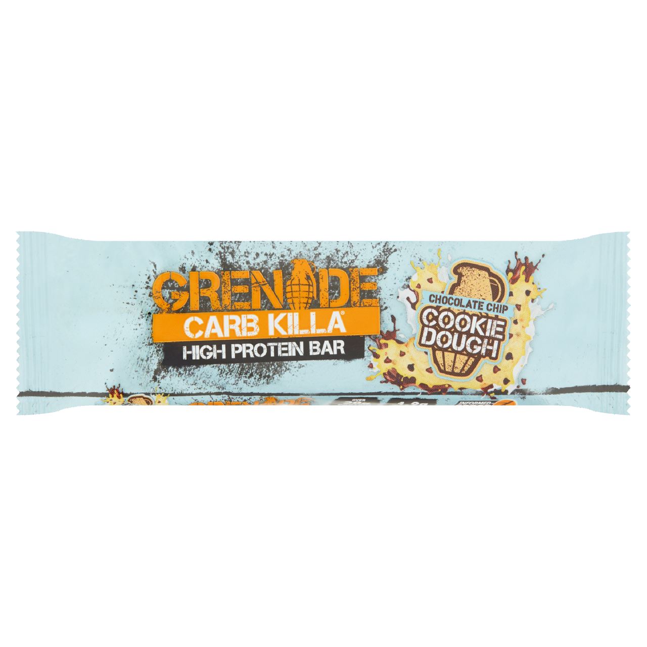 Grenade Carb Killa High Protein, Low Sugar Bar Chocolate Chip Cookie Dough 12 x 60g