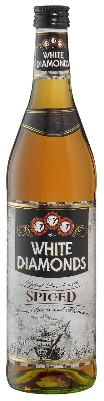 White Diamonds Spiced Rum 35% 70 cl