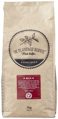 Thumbnail for De Plantage Koffie Espresso beans mild rainforest 1 kg
