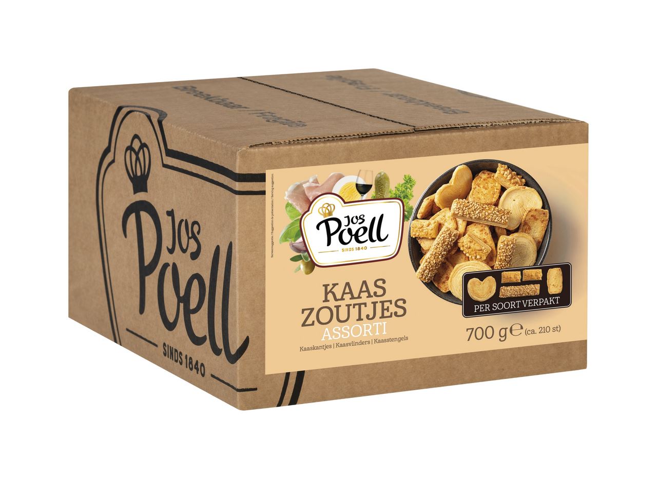 Jos Poell Cheese saltines assorted approx. 210 pieces 7 x 100 g