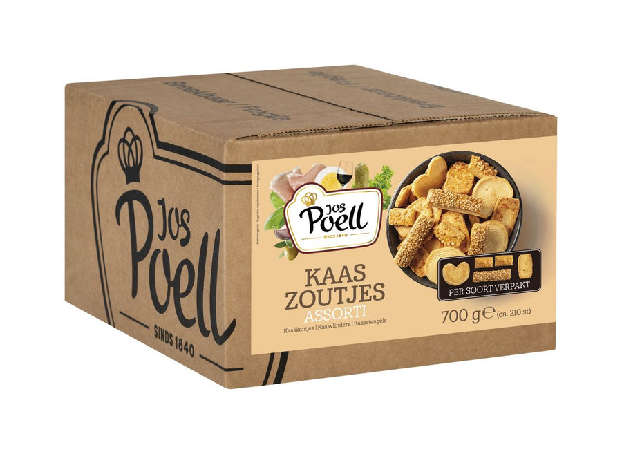 Jos Poell Cheese saltines assorted approx. 210 pieces 7 x 100 g