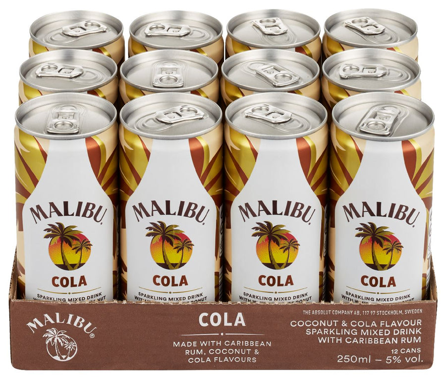 Malibu - Cola premixed 12 x 25 cl