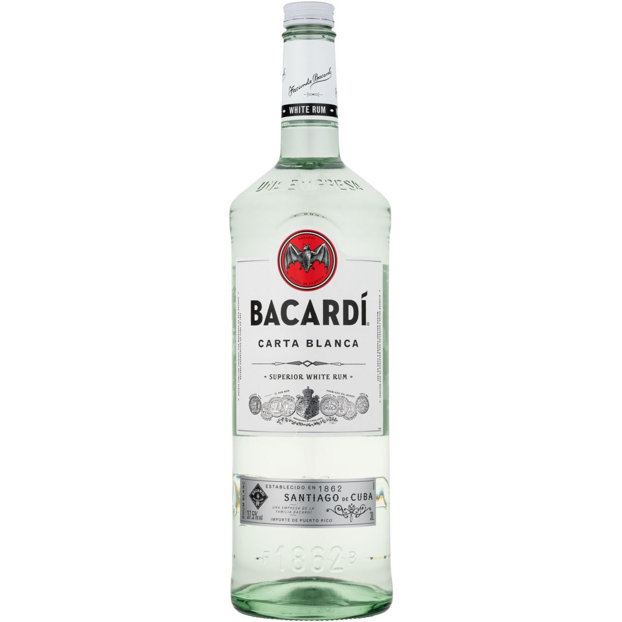 BACARDÍ CARTA BLANCA Rum 3l 37.5%