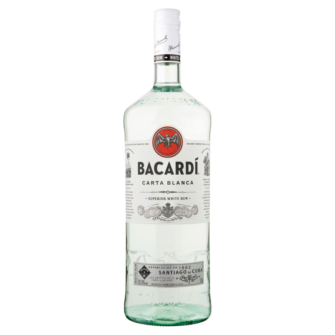 BACARDÍ CARTA BLANCA Rum 1.5 l 37.5%