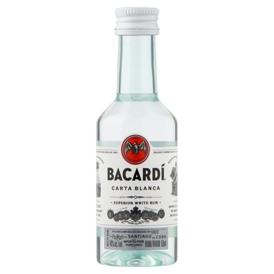 BACARDÍ CARTA BLANCA Rum 10 x 5 cl 37.5%