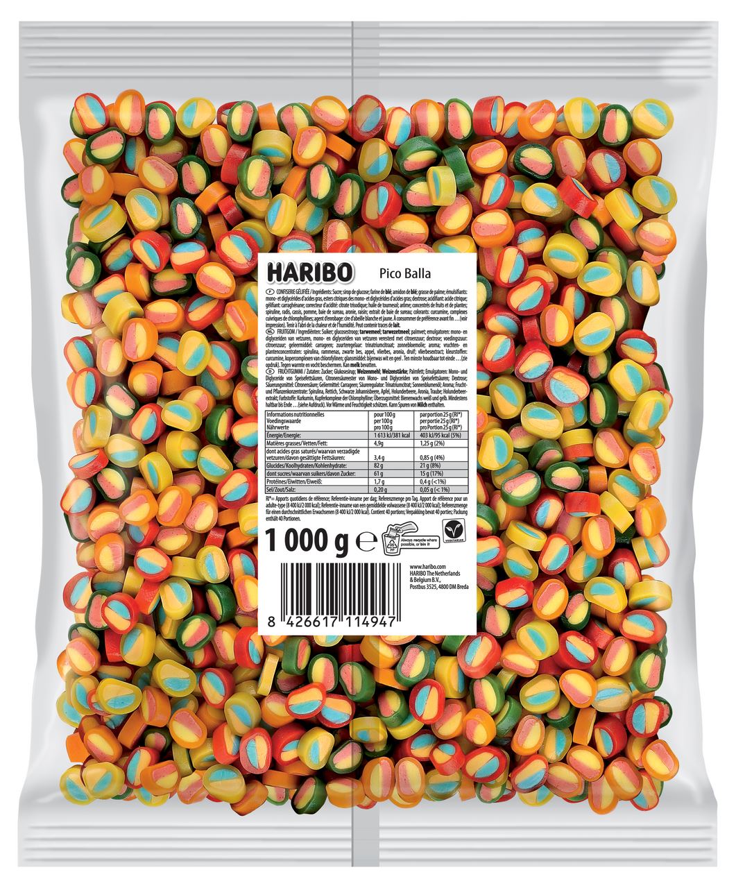 HARIBO Pico-Balla Party Size 1 kg
