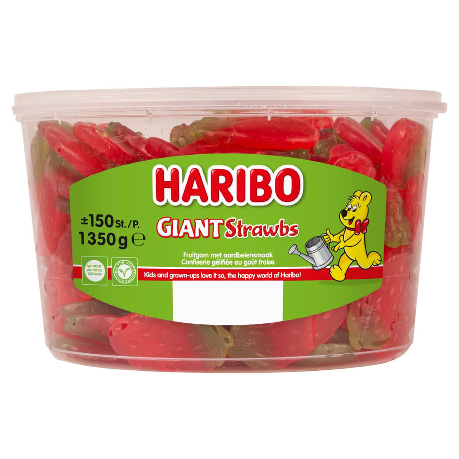 HARIBO Strawberry Fruit Gum 150 pieces 1.35 kg