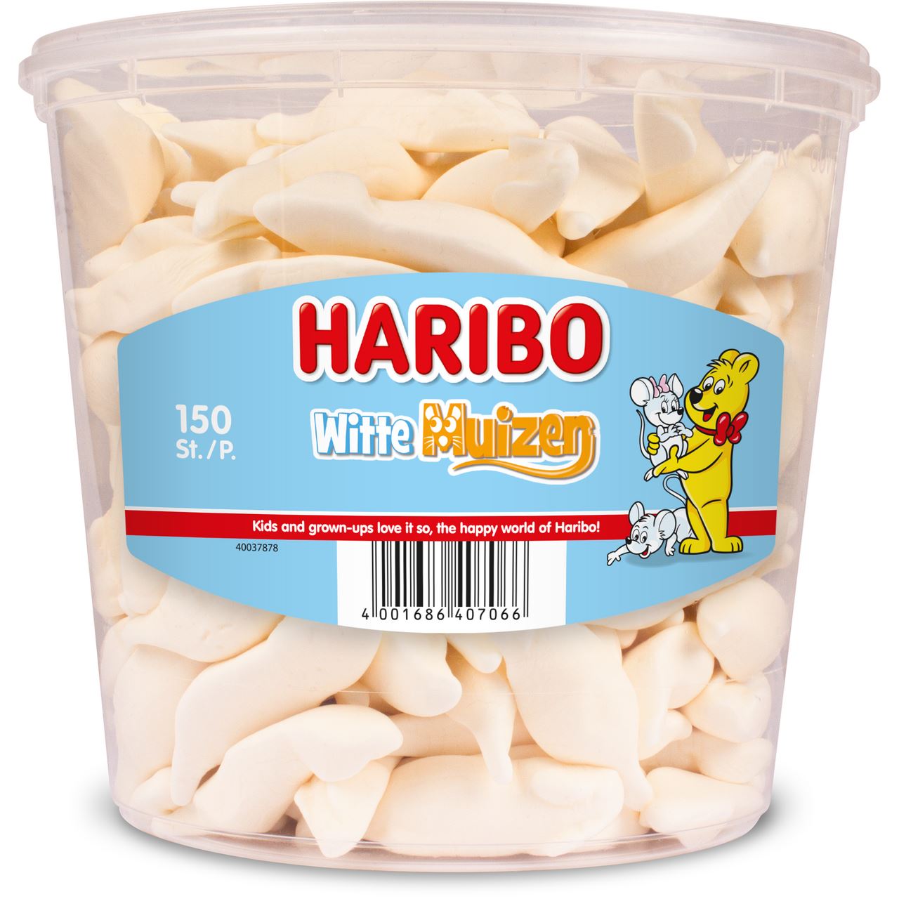 HARIBO White Mice 150 pieces 1.05 kg